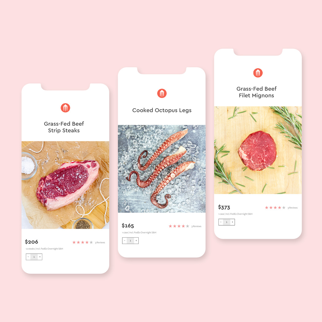 marx foods mobile mockup